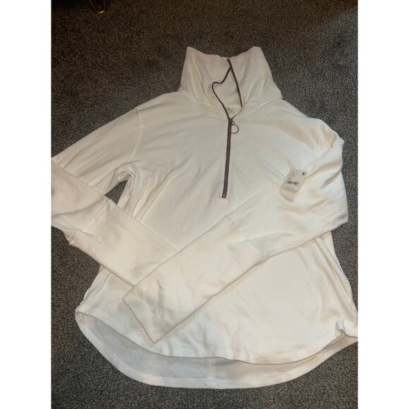 We The Free Fast Lane Half-Zip Long sleeve waffle knit top size xl - Picture 1 of 3